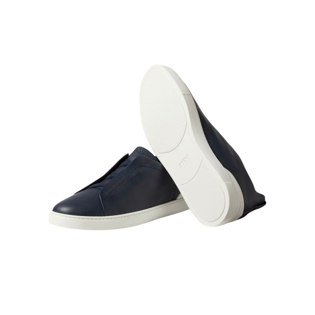 Zegna Stitch blue piel