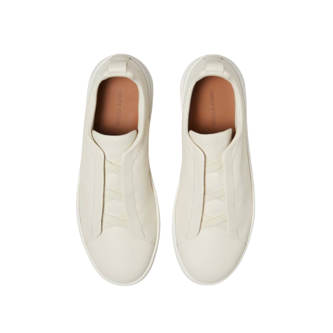 Zegna Stitch Blancos Piel