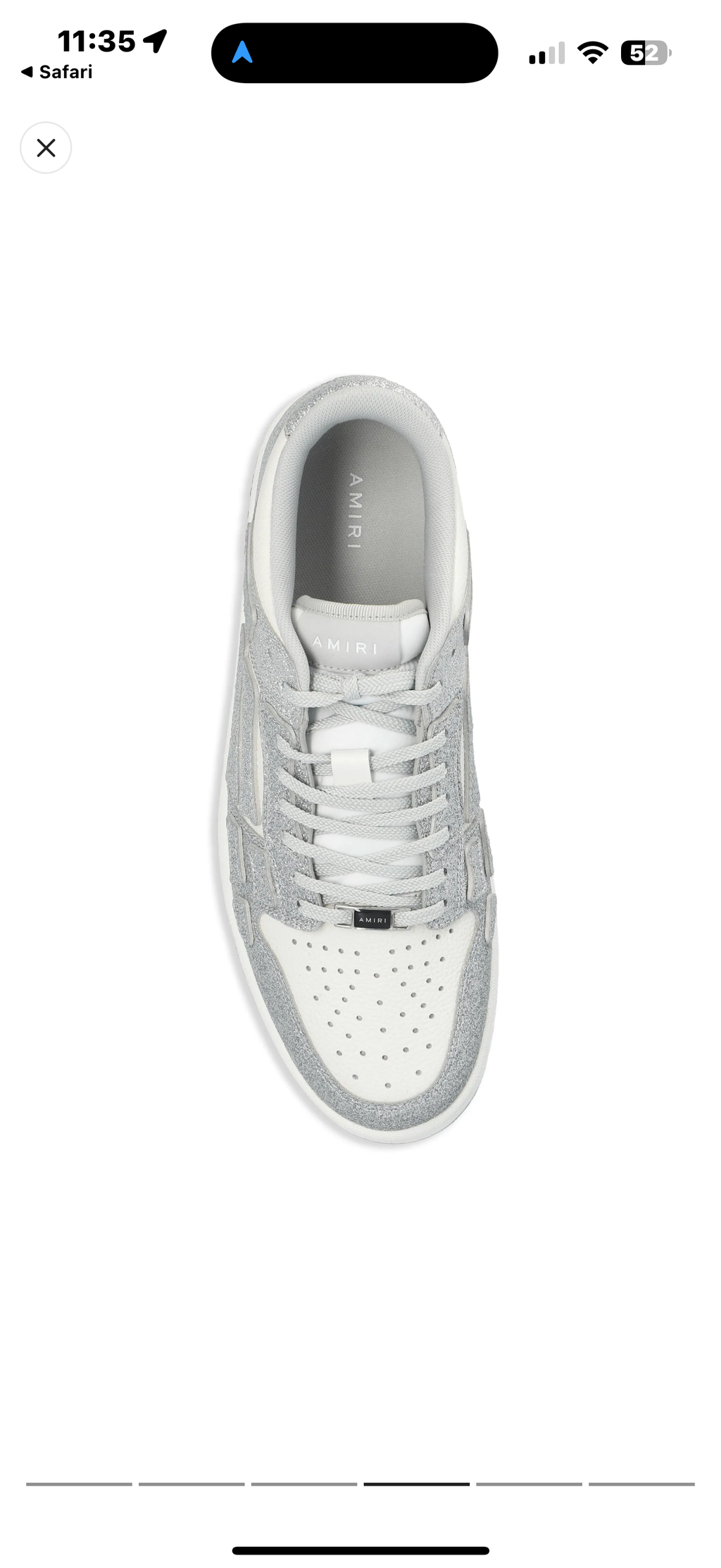 AMIRI SKELETON WHITE CRYSTALS
