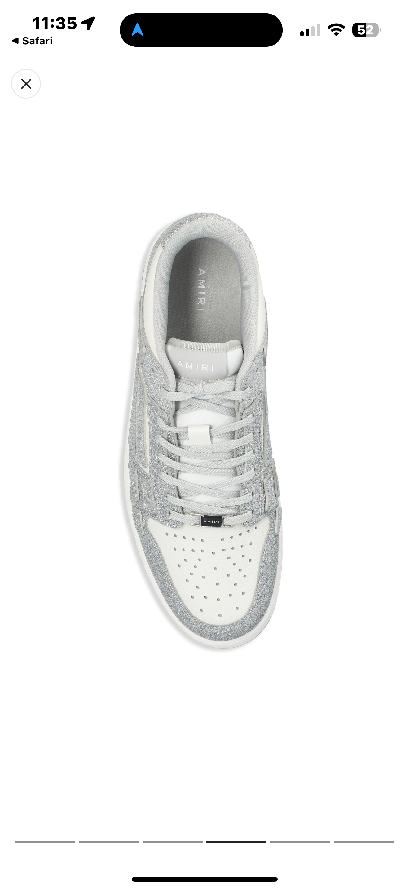 AMIRI SKELETON WHITE CRYSTALS