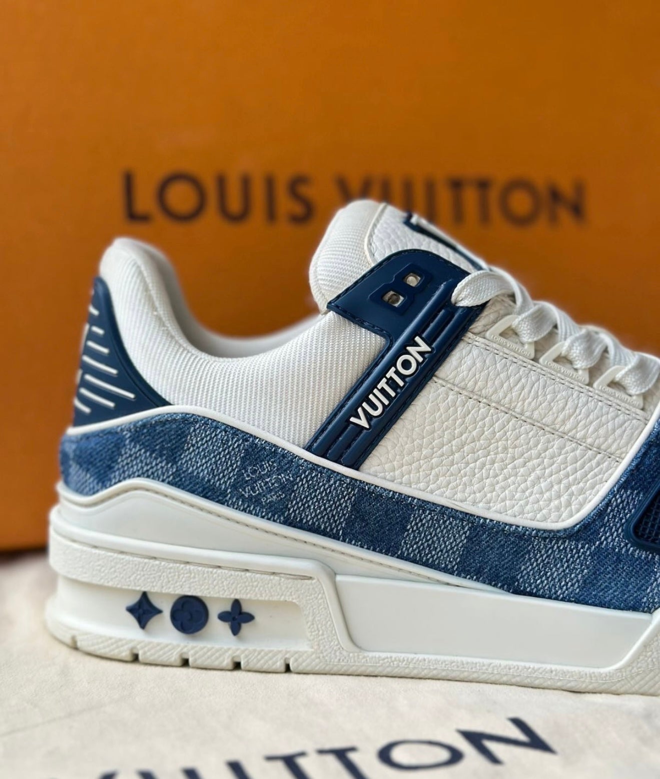 Louis Vuitton Trainer Blue blocks
