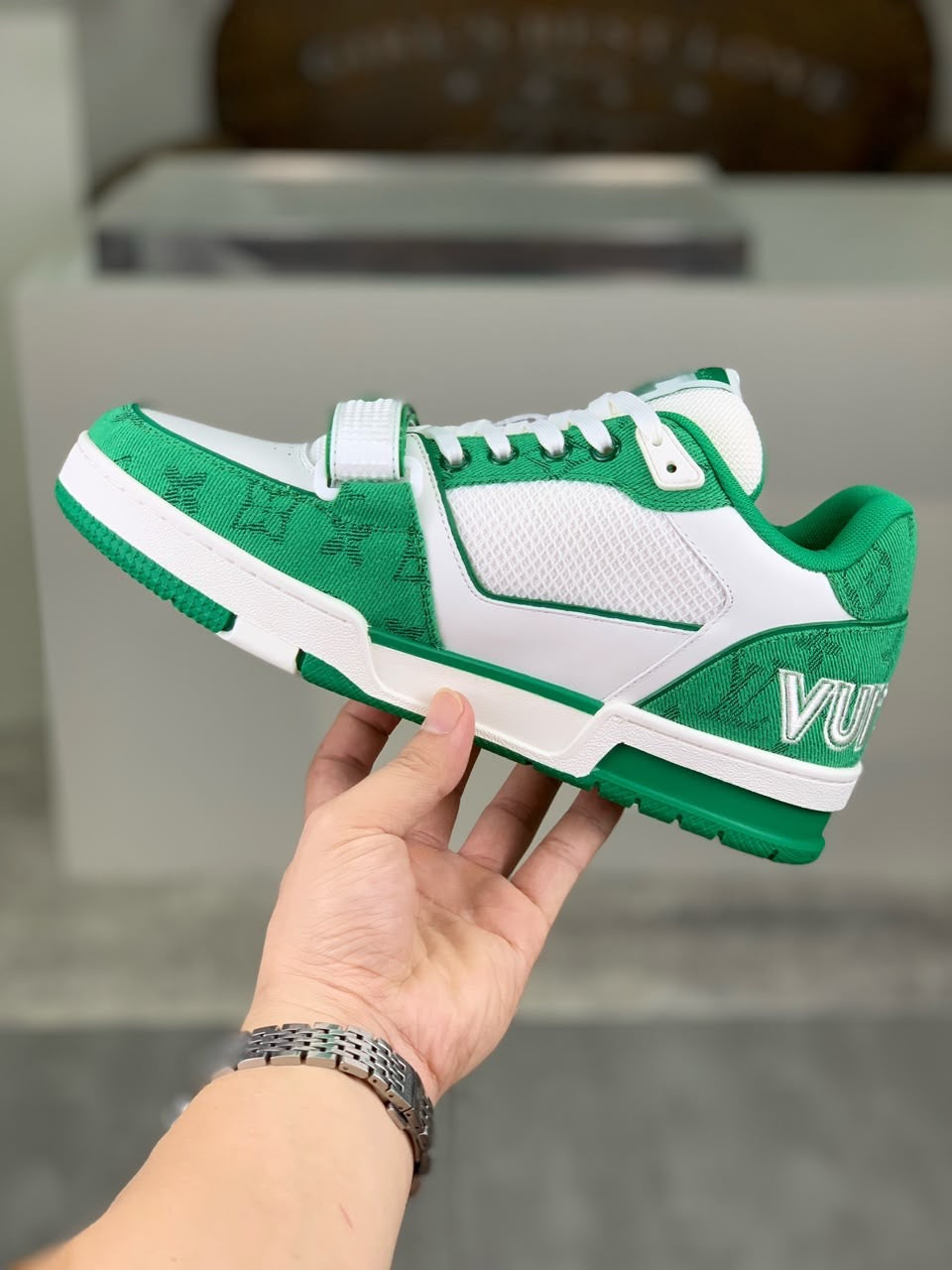 Louis Vuitton Trainer Green 2.0