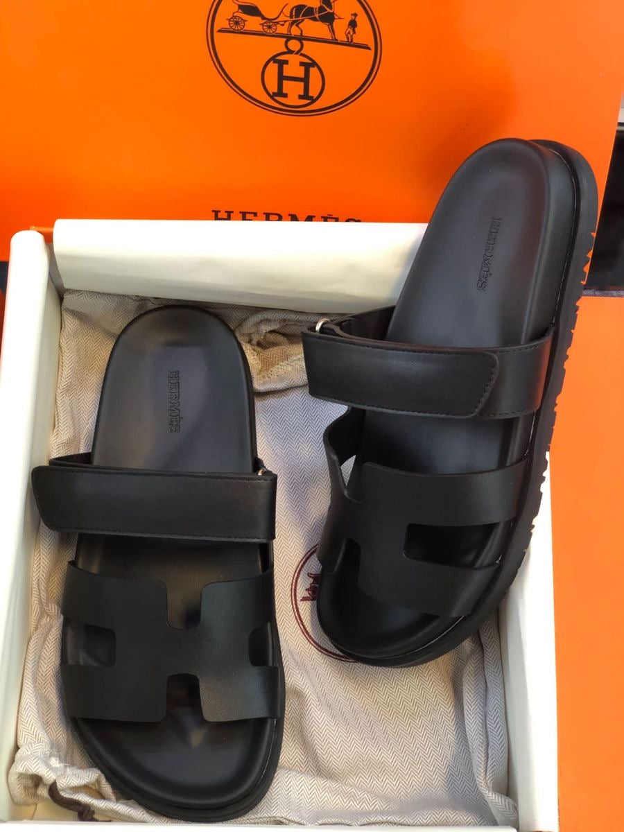 Hermes sandalias Black (Hombre)
