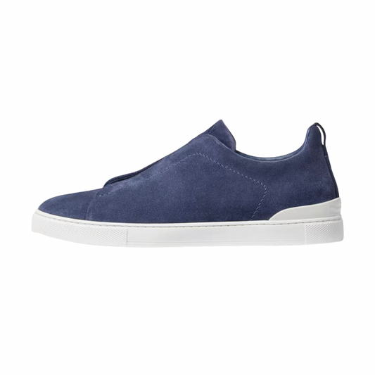 Zegna Stitch blue gamuza