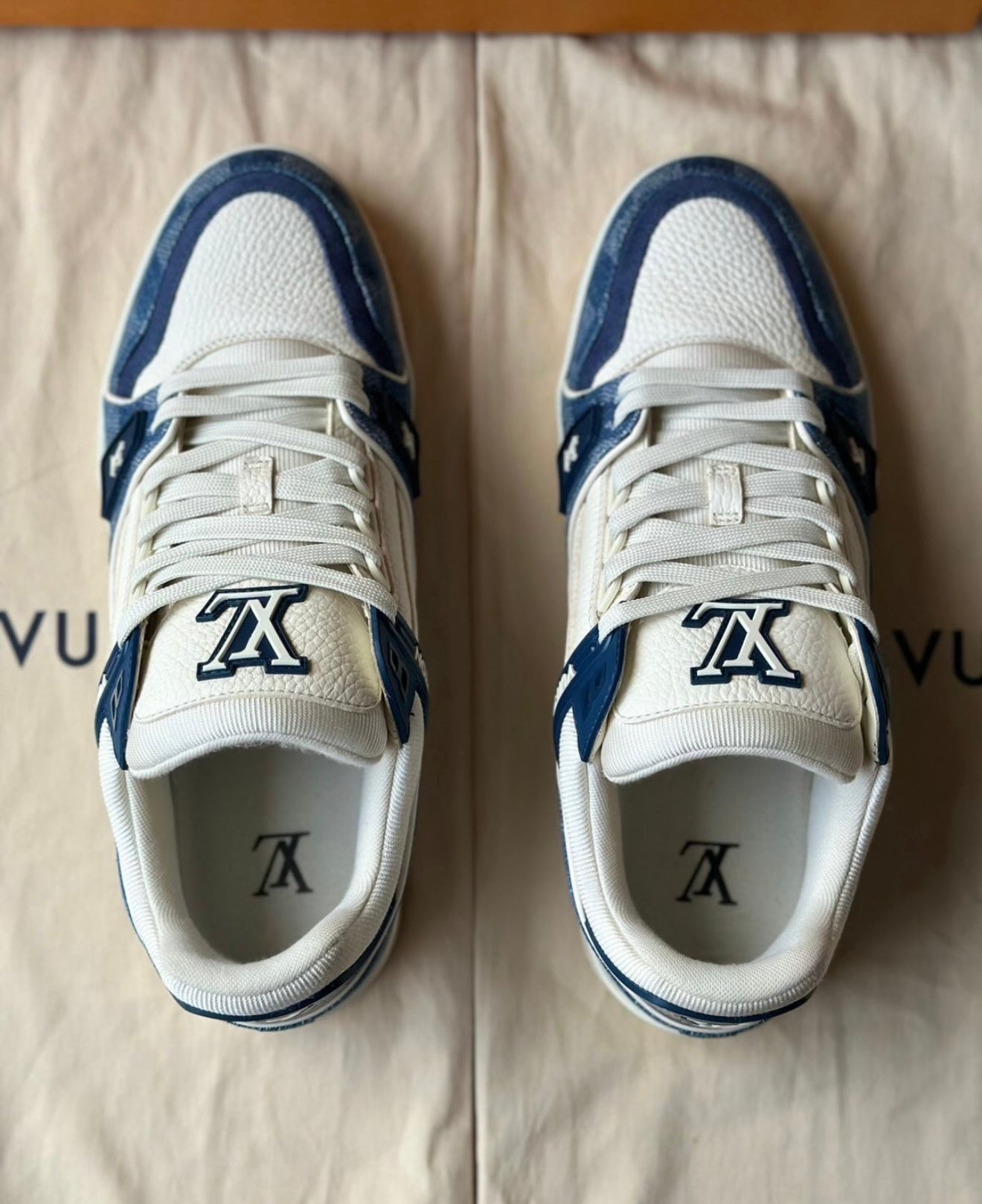 Louis Vuitton Trainer Blue blocks