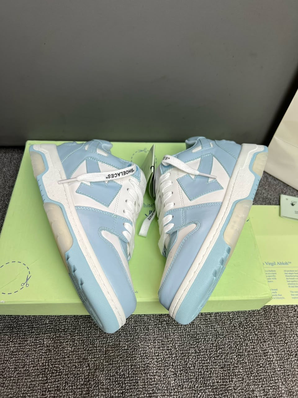 Off-white out of office blue