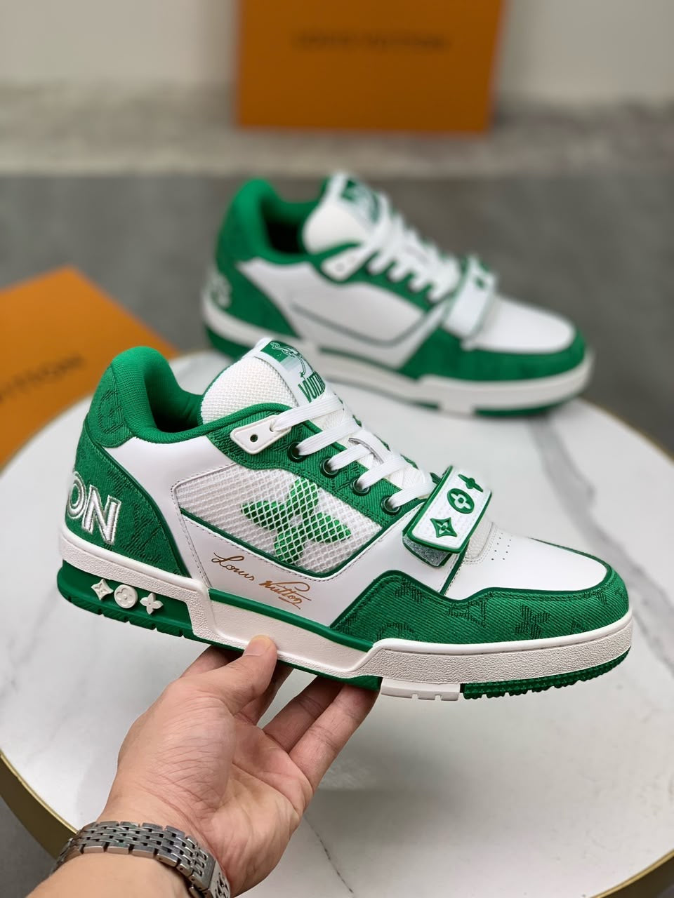 Louis Vuitton Trainer Green 2.0