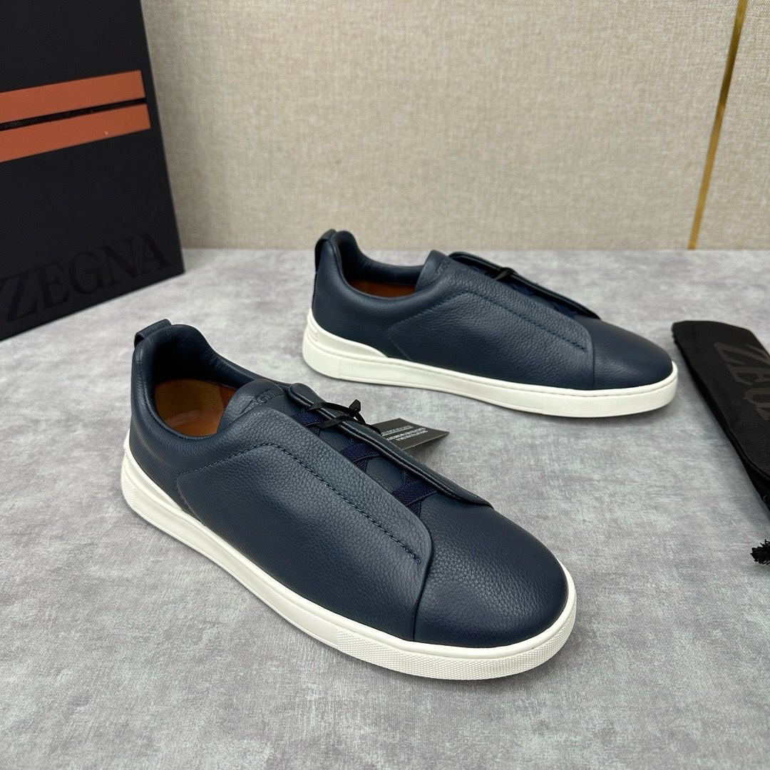 Zegna Stitch blue piel