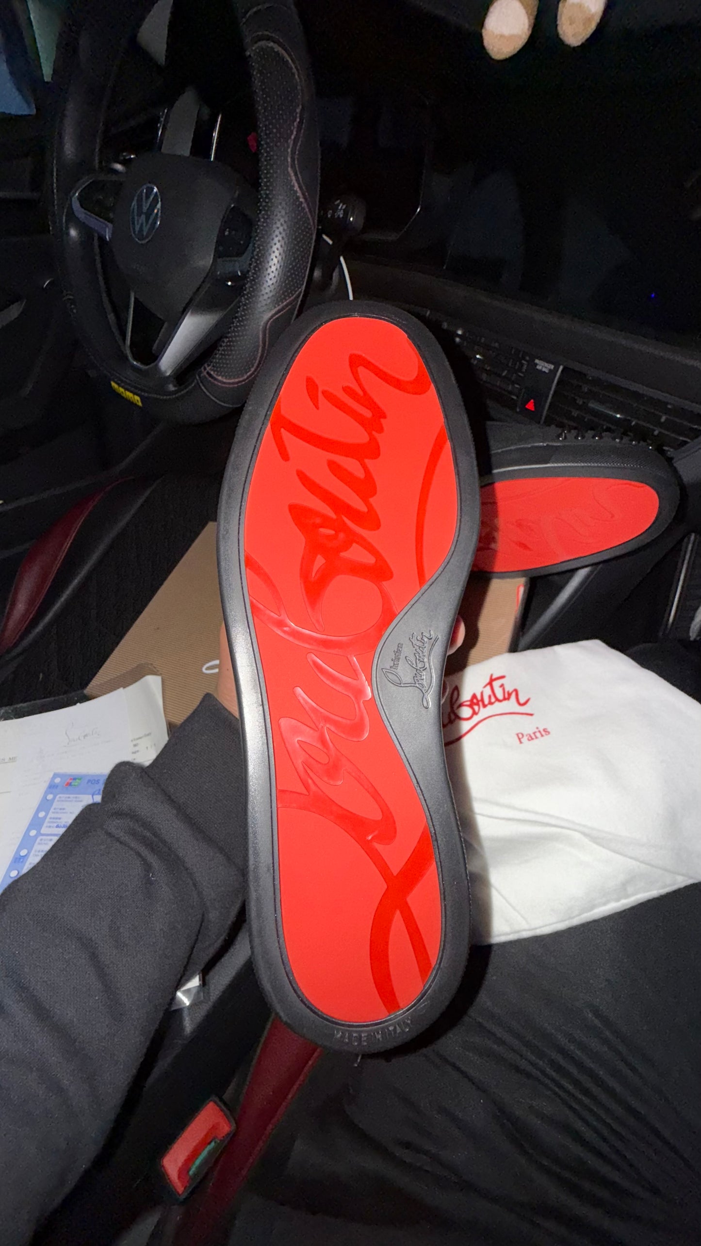 Christian Louboutin Gamuza Spikes